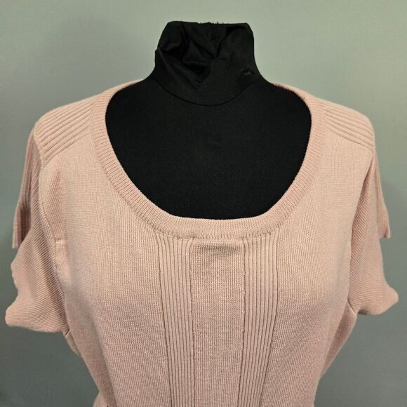 🐢 Torrid Mauve Pink Sweater Knit Self Tie Shift Dress Size 3 - Picture 17 of 17